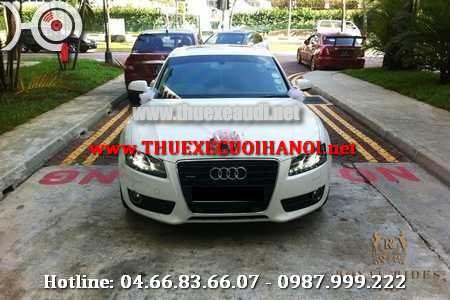 Cho Thuê Xe Cưới Audi A5 Mui Trần Màu Trắng tại Hà Nội