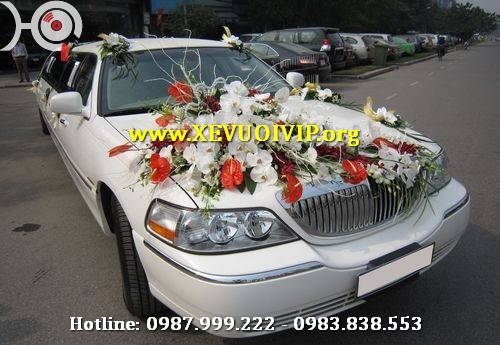 Cho Thuê Xe Cưới Limousine màu trắng tại hà nội